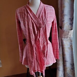 Free People Take A Bow Strawberry Cardigan